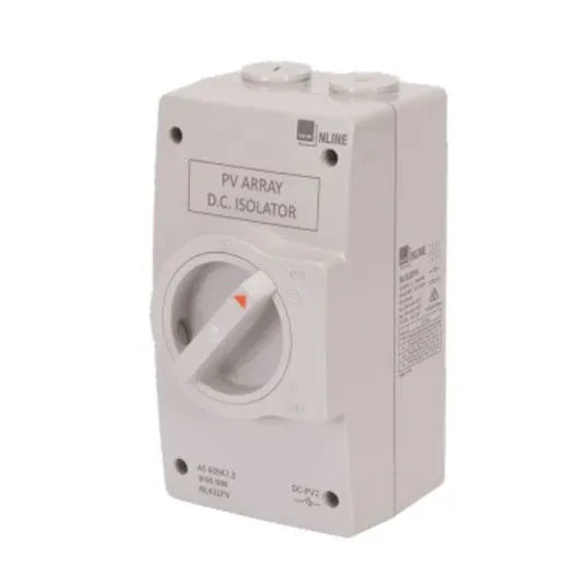 NHP DC Isolator Enclosed 4 Pole 32 Amp 1500 Volt IP66 PV2 | NL432PV