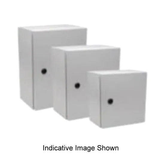NHP Enclosure Single Door Light Grey IP66 Powder Coated Mild Steel 250 Wx155 Dx300 H mm | NLS0302515