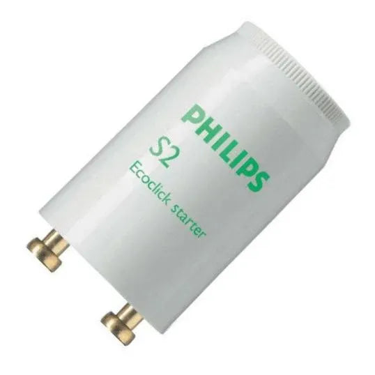 Philips Fluorescent Starter Switch 220/240V Polycarbonate White F/4-22W Fluorescent Lamps | S2