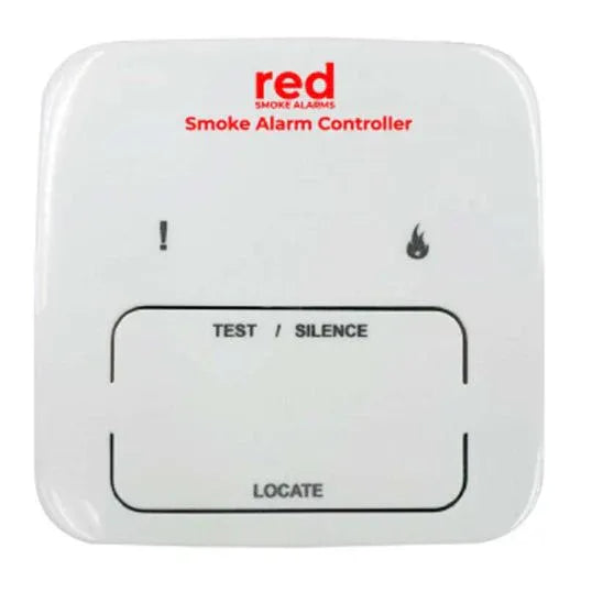 Red Smoke Alarms Wireless Smoke Alarm Controller Lithium Battery White 55 mm X 90 mm X 90 mm | RAC