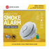 Red Smoke Alarms Photoelectric Smoke Alarm Flush Mount Dual Power 230/3V 10 Year Lithium Battery | RFMDUAL