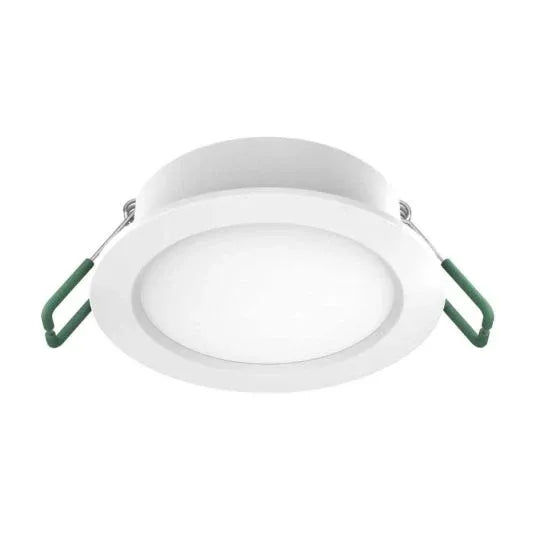 SAL Tradegem II LED Downlight Dimmable 9W 3000/4000/5700K 900/1050/1000lm 110deg 92mm Cut Out White IP44 Flex & Plug | S9141TC2WH