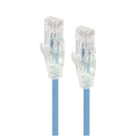 Serveredge UTP Network Cable Cat6 Ultra Slim RJ45-RJ45 28AWG LSZH Blue 0.5m | C6S-0.50BLU