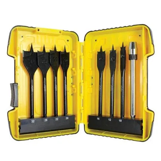Sheffield Alpha TurboBore Spade Bit Set with Extension Bar 8 Piece | TS08-SET8