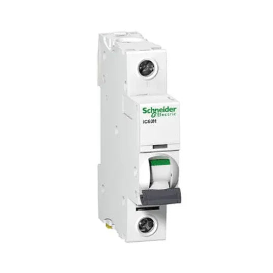 Schneider Miniature Circuit Breaker C Curve 20Amp 6 kA 1Pole 1Module 18mm DIN Rail/Clip-On Mount | A9F44120