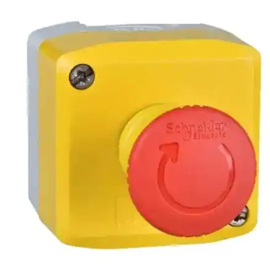 Telemecanique Emergency Stop Operator 40mm Plastic Complete Twist to Release Action 1N.C Red 22mm | XAL-K178