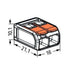 6mm 2way 41A connector jar | 221-612/4401-050