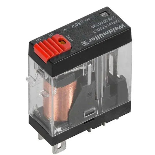 Weidmuller Klippon D Series DRI Relay 1CO 230VAC LED Test Lever Forward 10A | 7760056320