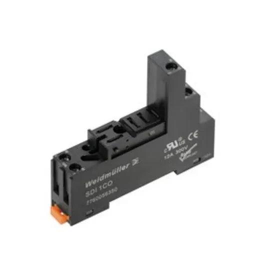 Weidmuller Klippon Relay Base 1CO 12A 250V Screw Terminal Black | 7760056350