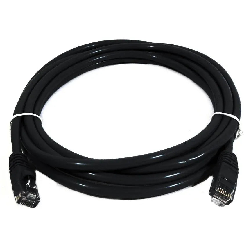8ware CAT6A Cable 0.25m - Black Premium RJ45 Ethernet Network LAN UTP Patch Cord 26AWG CU Jacket