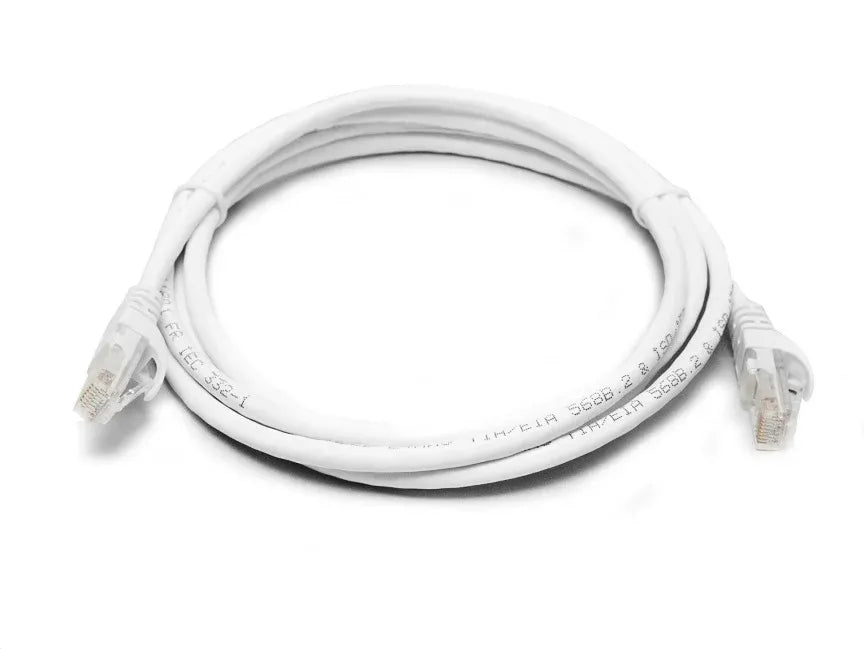 8Ware CAT6A Cable 0.5m (50cm) - White Color RJ45 Ethernet Network LAN UTP Patch Cord Snagless