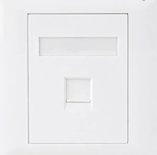 Astrotek CAT5e RJ45 Wall Face Plate 86x86mm 1 Port Socket Kit