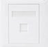 Astrotek CAT5e RJ45 Wall Face Plate 86x86mm 1 Port Socket Kit