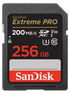 SanDisk 256GB Extreme PRO Memory Card 200MB/s Full HD & 4K UHD Class 30 Speed Shock Proof Temperature Proof Water Proof X-ray Proof Digital Camera