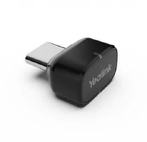 Yealink BT51-C, USB-C Bluetooth Dongle, Support BH72/BH76 Connect To PC , guarantees a first-rate range of up to 100ft/30m Black, Plug-and-play