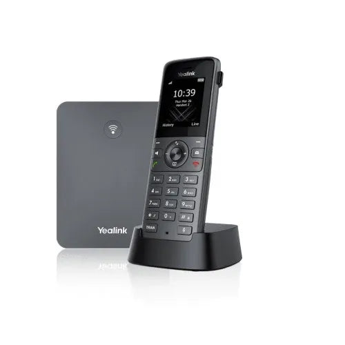 Yealink W73P High-Performance IP DECT Solution including W73H Handset and W70B Base Station, Up to 20 simultaneous calls, Flexible Noise Reduction