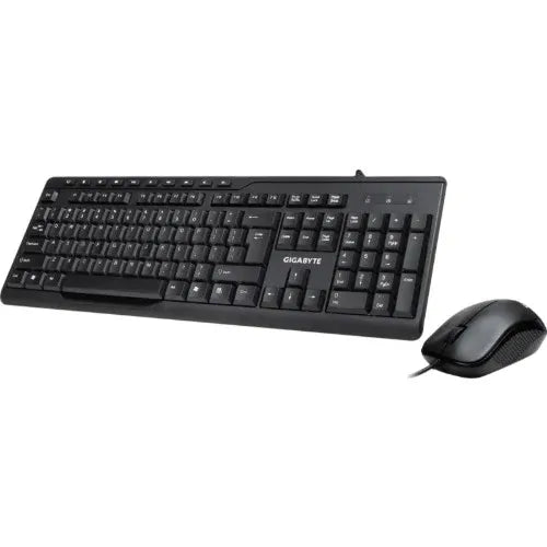 Gigabyte KM6300 USB Wired Keyboard & Mouse Combo multimedia controls 1000dpi Adjustable Portable slim receiver Stylish design comfort