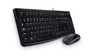 Logitech MK120 Keyboard & Mouse Combo Quiet typing and Spill resistant High-definition optical tracking Thin profile 3yr wty