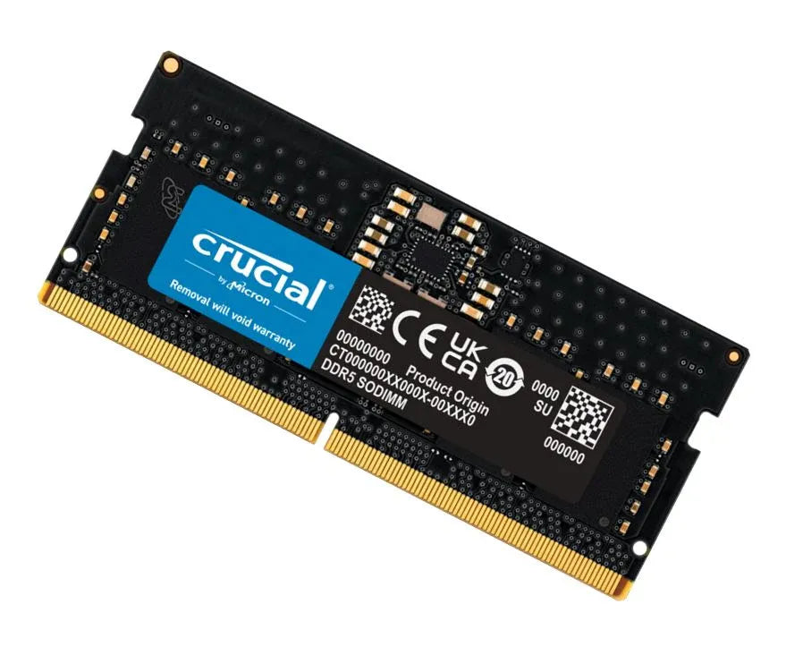 Crucial 32GB (1x32GB) DDR5 SODIMM 4800MHz C40 1.1V Notebook Laptop Memory ~CT2K16G56C46S5