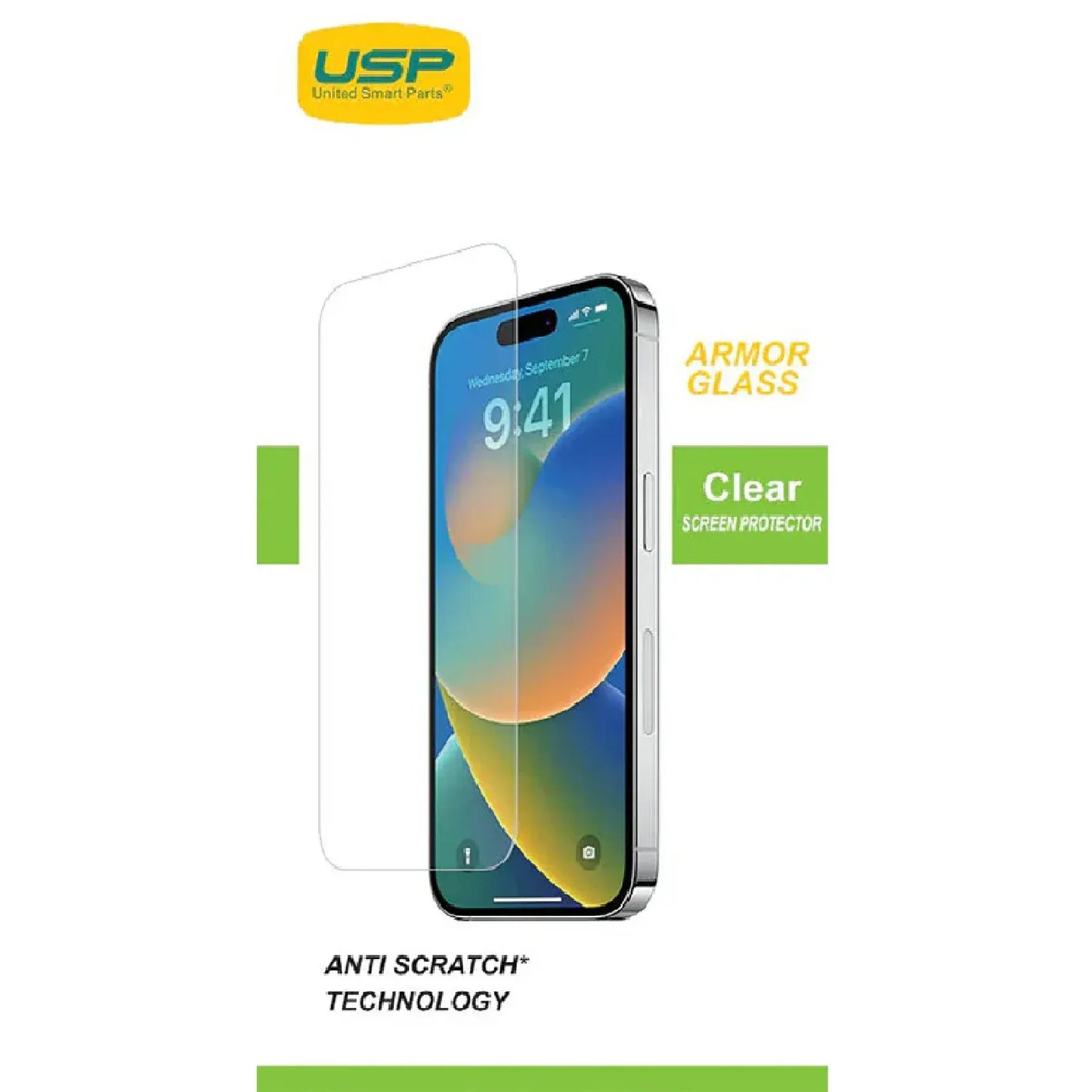 USP Apple iPhone 17 Pro Max / 16 Pro Max (6.9') Armor Glass Screen Protector - 9H Hardness, Scratch-Resistance, 3 Years Warranty