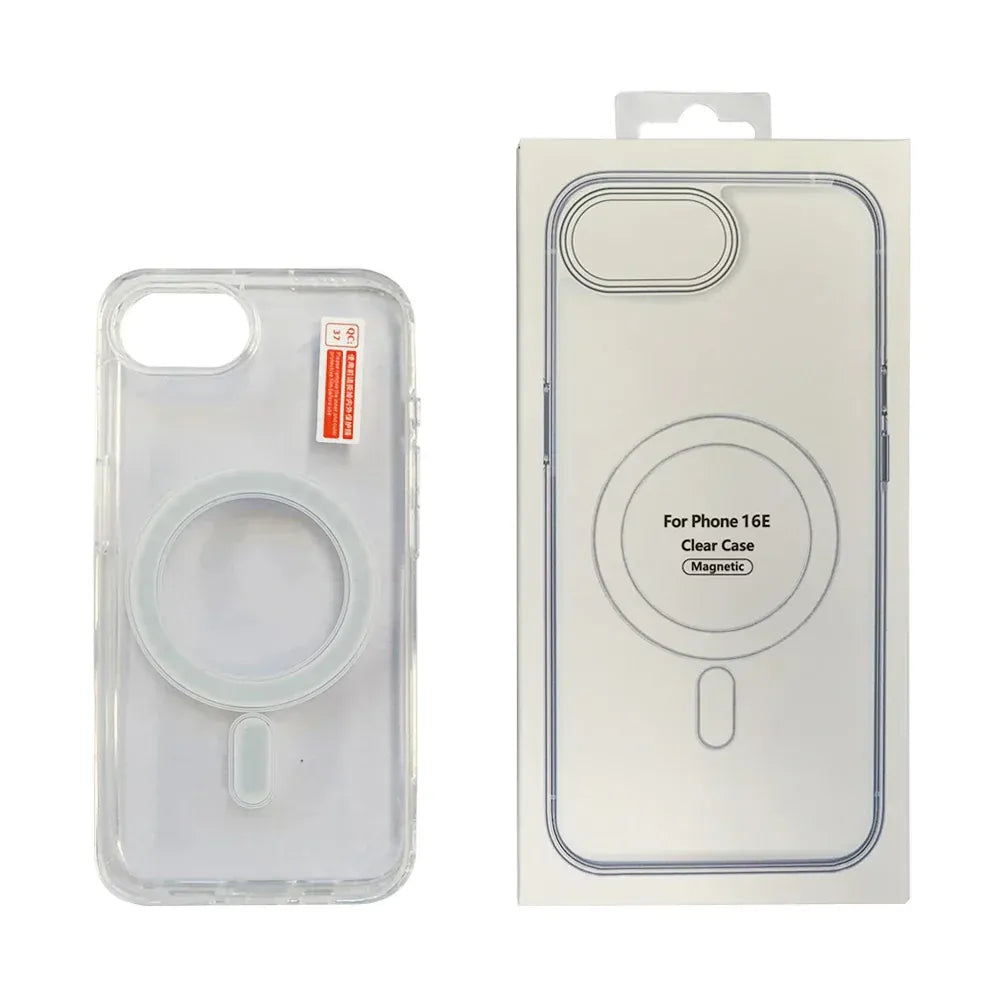 USP Apple iPhone 17e /  iPhone 16e (6.1') Clear Case with MagSafe - Built-in magnets, Scratch Resistant, Crystal Clear,Shockproof, 3 Years Warranty