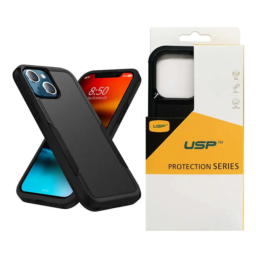 USP Rugged Apple iPhone Air (6.5') Armor Light Case Black - No-Slip, Sleek, Drop-Protection, Strong & Durable, 3 Years Warranty