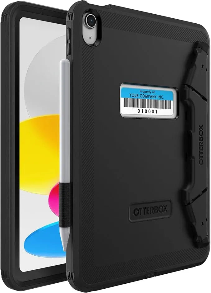 OtterBox Defender Apple iPad (11') (A16) (11th Gen) / iPad (10.9') (10th Gen) Kickstand Case - Black (77-93756), 7 Years Warranty