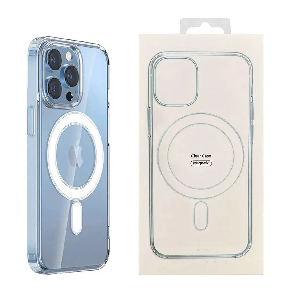 USP Apple iPhone SE (3rd/2nd Gen) / iPhone 8/7 (4.7') Clear Case with MagSafe - Built-in magnets, Scratch Resistant, Crystal Clear, 3 Years Warranty