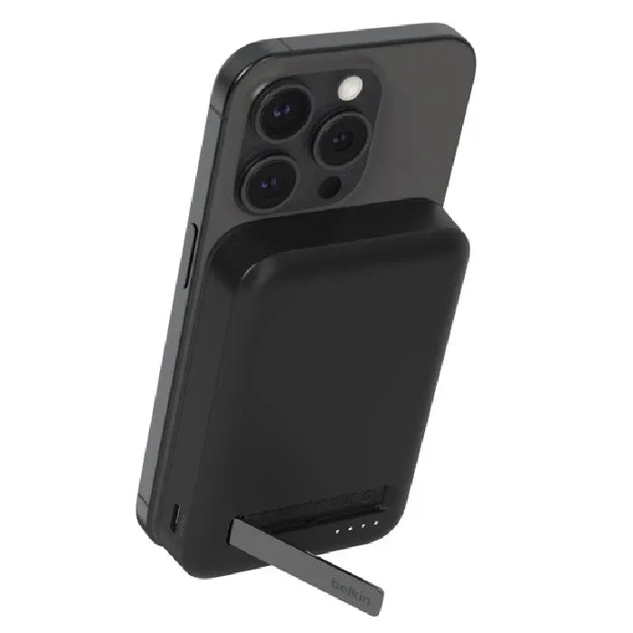 Belkin BoostCharge Pro 10k mAh Magnetic Power Bank With Qi2 + USB-C Cable (1M) - Black (BPD008BTBK),15W,2xUSB-C,Overcharge Protection,2 Years Warranty