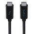 Belkin Thunderbolt 3 Cable USB-C  to USB-C (1M) - Black (F2CD081ds1M-BLK ), 60W PD, 20Gbps, 4K/Ultra-HD, Thunderbolt Certified, 2 Years Warranty