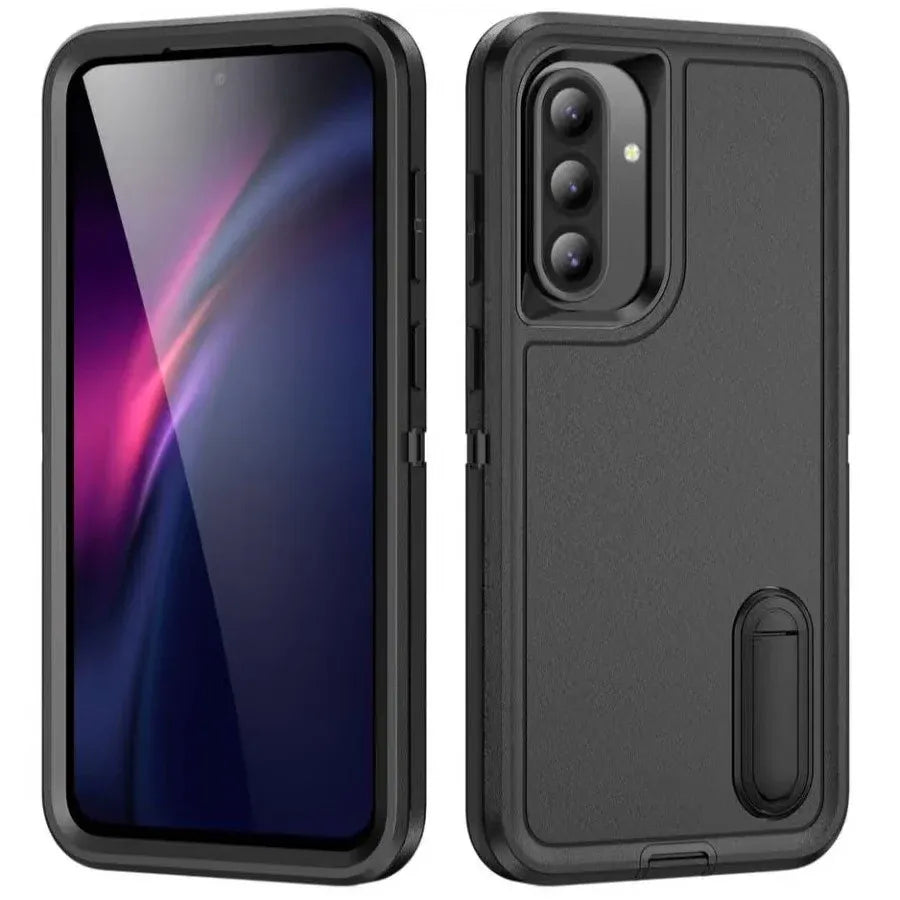 USP Rugged Samsung Galaxy A36 5G (6.7') Case Black - No-Slip, Sleek, Ultimate Protection, Strong & Durable, Built-in-Kickstand, 3 Years Warranty