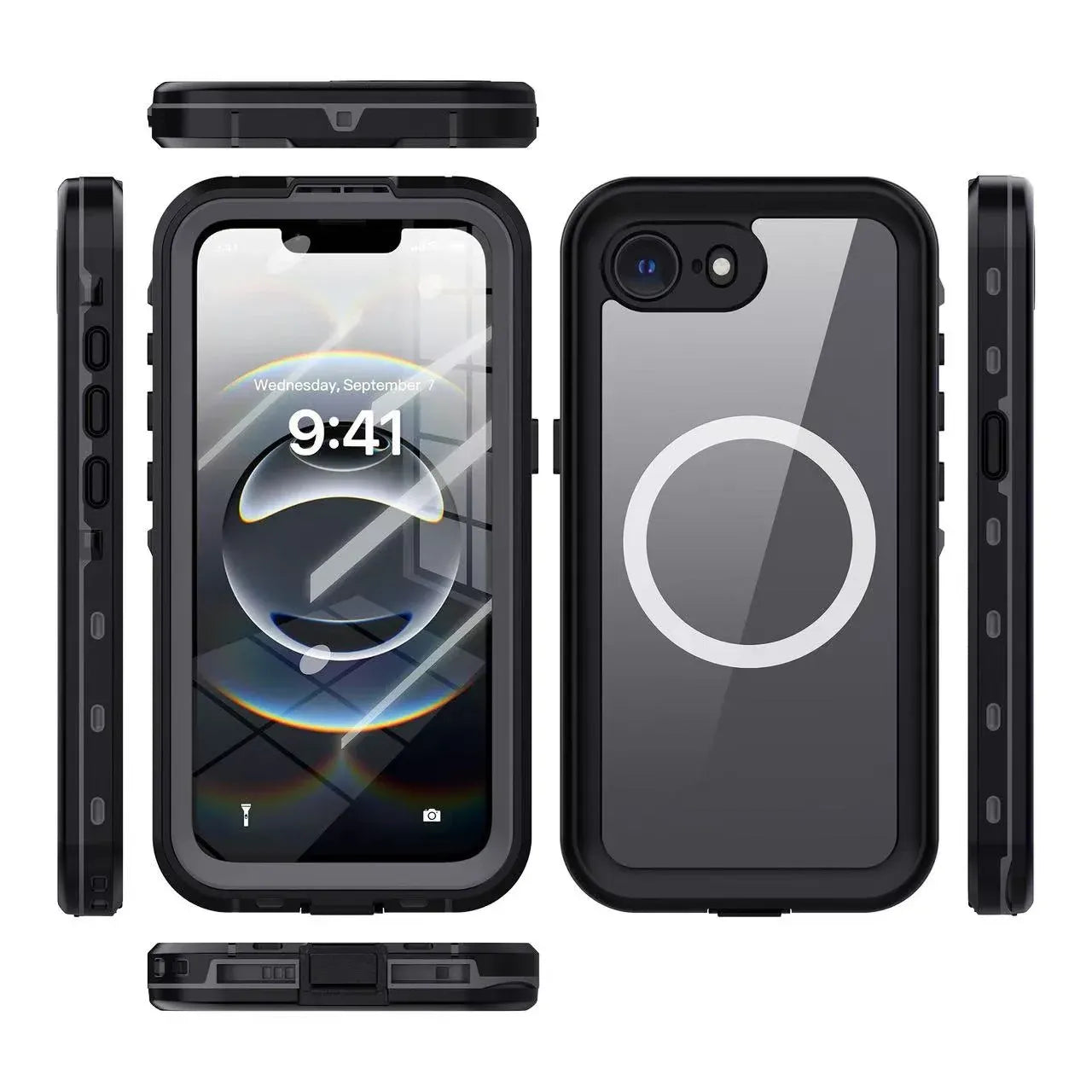 USP Apple  iPhone 17e / iPhone 16e (6.1') WaterProof Case Black - DROP+ Military Standard, Waterproof, Shockproof, DustProof , 3 Years Warranty