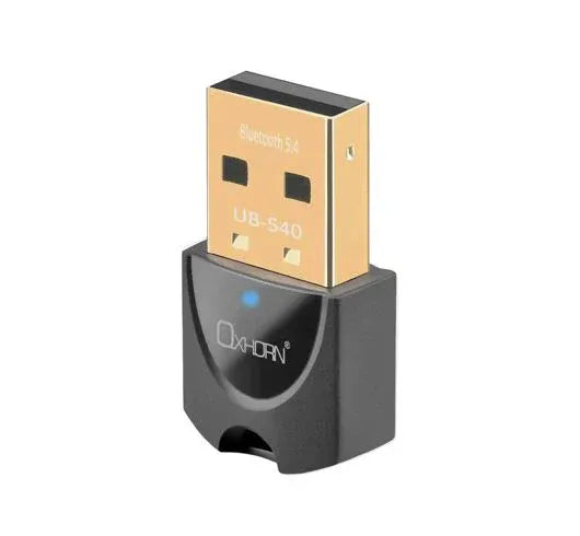 Oxhorn Bluetooth 5.4 V5.4 USB Wireless Dongle Support Bluetooth speakers, printers, headphones, headsets, keyboards, mice Support: Win7/8/10/11 Black