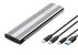 Oxhorn  USB C 3.2 Gen 2 M.2 NVMe NGFF Enclosure 10 Gbps B+M Key M.2 NVMe SSD up to 4TB 2280/2260/2242/2230 Aluminum Macs Windows USB-A Silver 2 YR WTY
