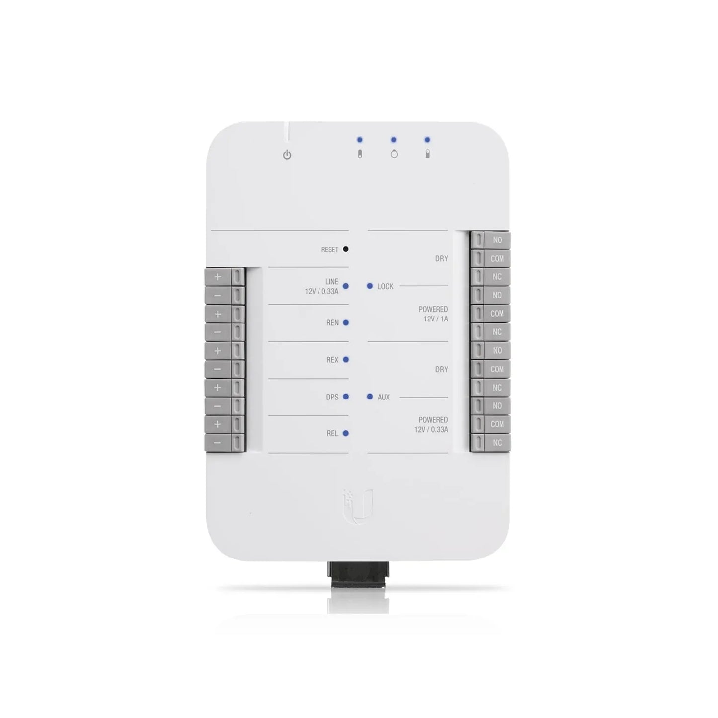 Ubiquiti UniFi Access Door Hub，Single Door Entry Mechanism，PoE Power, Support UA-LITE& UA-PRO,Four Inputs &12v Dry Relays for Most Door Lock