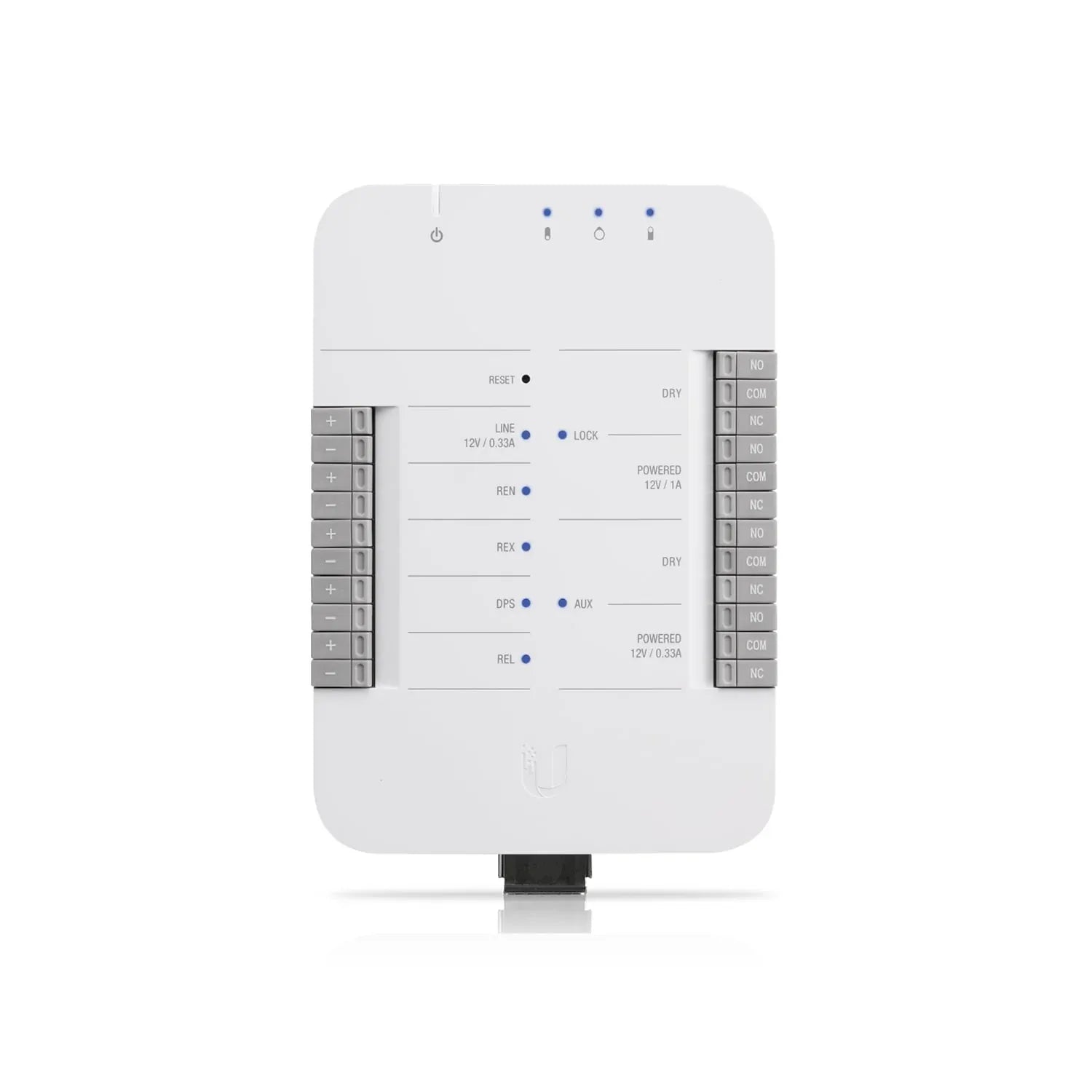 Ubiquiti UniFi Access Door Hub，Single Door Entry Mechanism，PoE Power, Support UA-LITE& UA-PRO,Four Inputs &12v Dry Relays for Most Door Lock