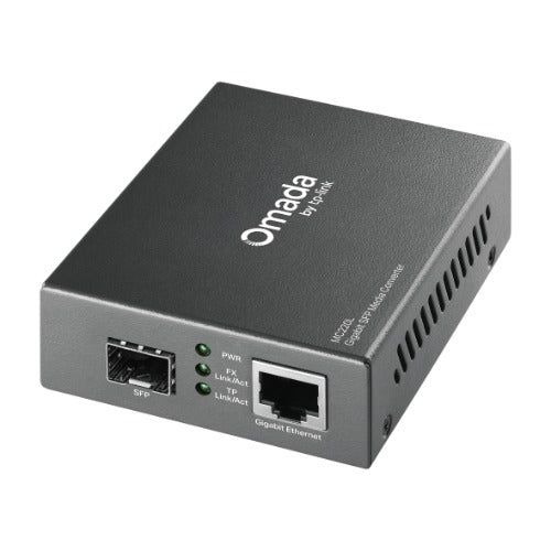 TP-Link MC220L Gigabit Single & Multi-Mode SFP Media Converter - IEEE 802.3ab/802.3z, 0.55km Multi-mode, 10km Single-Mode
