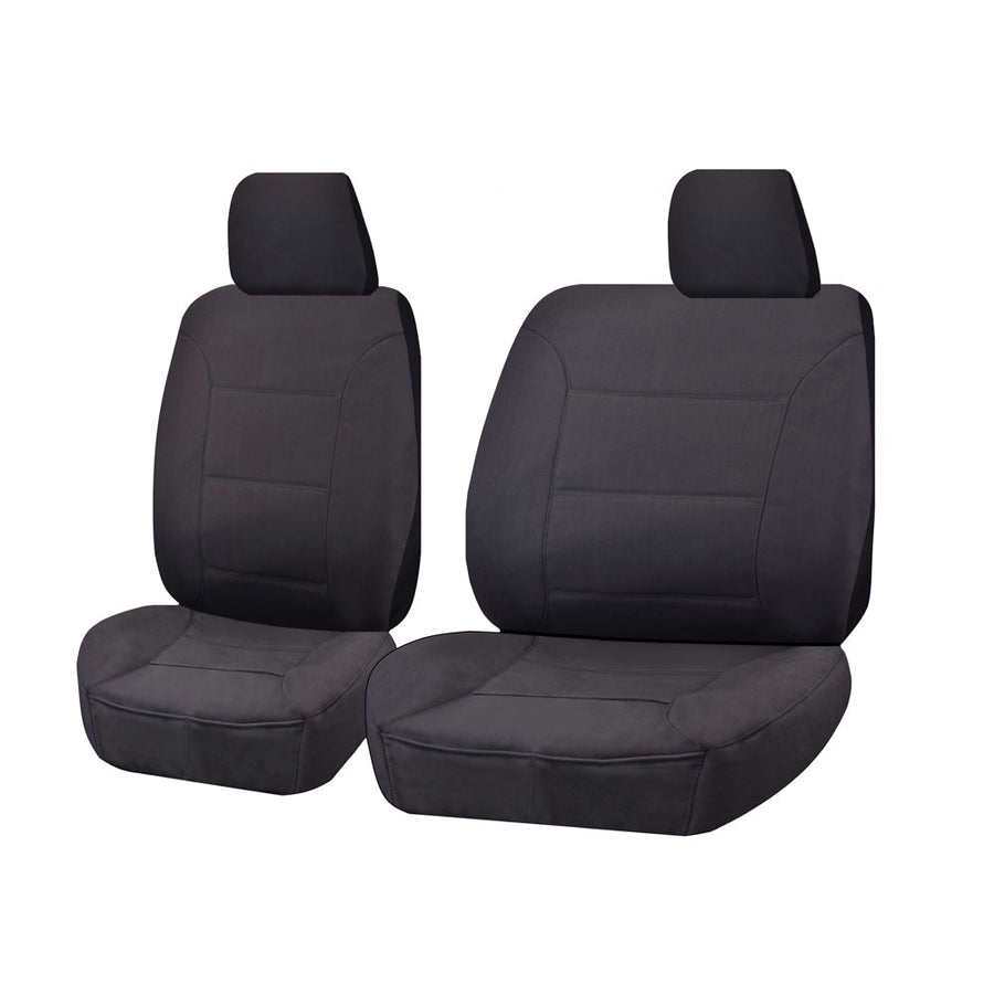 Seat Covers for HOLDEN COLORADO RG SERIES 06/2012 - 2016 SINGLE CAB CHASSIS UTILITY FRONT BUCKET + _ BENCH CHARCOAL CHAL