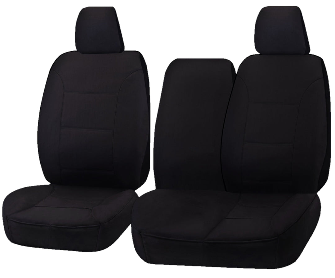 Seat Covers for TOYOTA LANDCRUISER 100 SERIES 1998 - 2015 STANDARD HZJ-FZJ105R FRONT BUCKET + _ BENCH WITH FOLD DOWN ARM