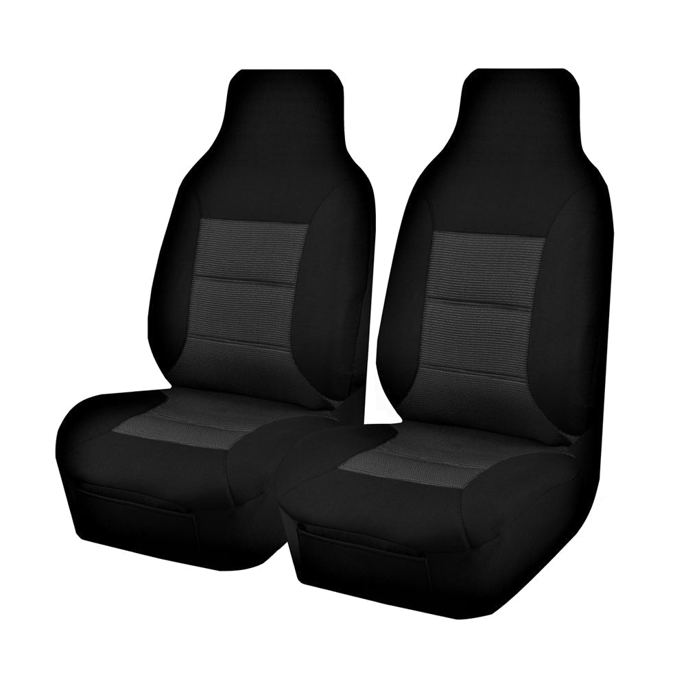 Seat Covers for TOYOTA HI ACE TRH-KDH SERIES 03/2005 - 01/2019 LWB SINGLE / CREW CAB / COMMUTER BUS FRONT 2X HIGH BUCKET