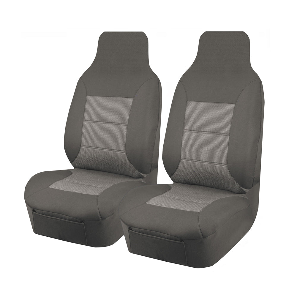 Seat Covers for TOYOTA HI ACE TRH-KDH SERIES 03/2005 - 01/2019 LWB SINGLE / CREW CAB / COMMUTER BUS FRONT 2X HIGH BUCKET