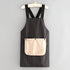 2-Pack Black Waterproof Aprons with Detachable Hand Towels