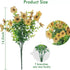 7 Heads 35 Mesh Eucalyptus Violet Yellow 21 Bunches