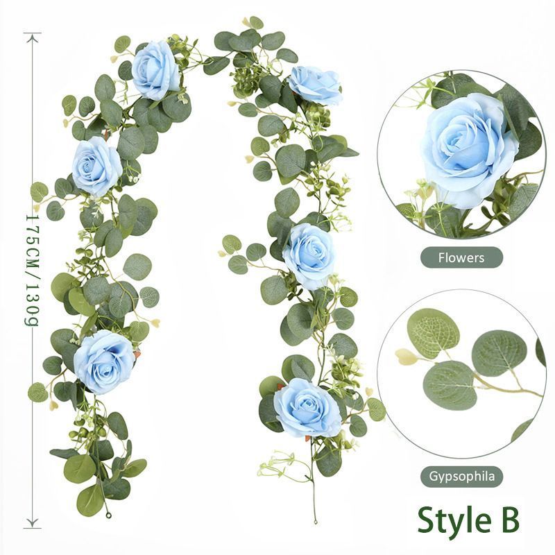 Artificial Eucalyptus Vine blue