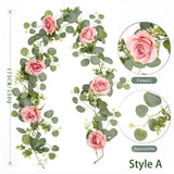 Artificial Eucalyptus Vine Deep pink