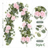 Artificial Eucalyptus Vine pink