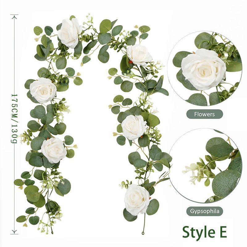 Artificial Eucalyptus Vine white