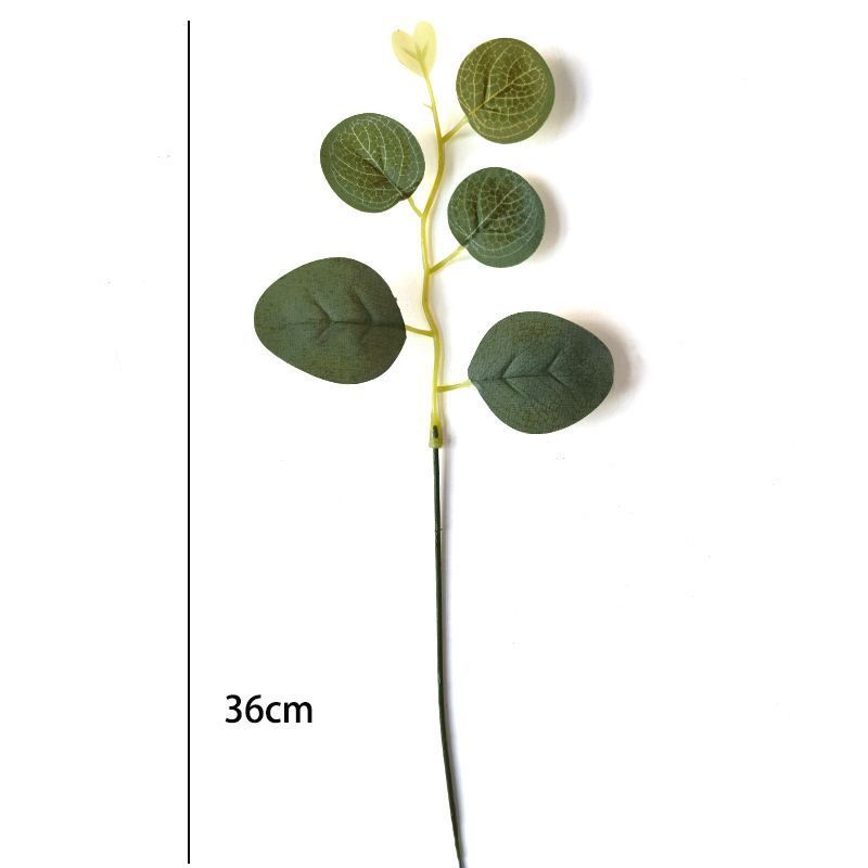 Artificial-flower-5leaf-Eucalyptus-Leaf-Model-A-36cm