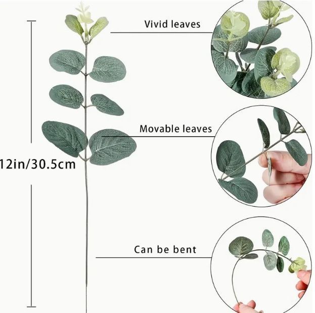 Artificial-flower-Eucalyptus-leaves-30cm-per-unit