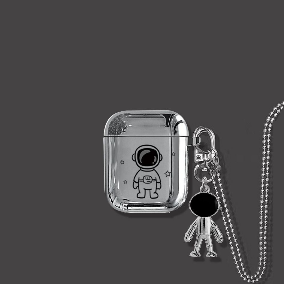 Astronaut AirPods 1 2 Case+Keyring+Necklace